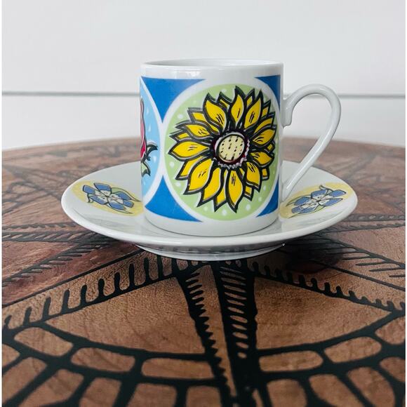 The Three Snails Ceramic Cup/Mug & Saucer Espresso Demitasse - Picture 1 of 9